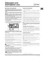 Предварительный просмотр 11 страницы Indesit DFP 27B10 Operating Instructions Manual