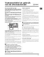 Предварительный просмотр 41 страницы Indesit DFP 27T94 Operating Instructions Manual