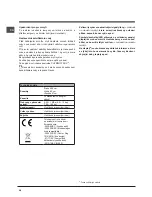 Предварительный просмотр 46 страницы Indesit DFP 27T94 Operating Instructions Manual