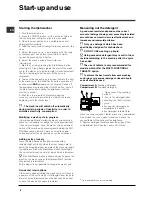 Предварительный просмотр 6 страницы Indesit DFP 573 Operating Instructions Manual