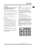 Предварительный просмотр 7 страницы Indesit DFP 573 Operating Instructions Manual