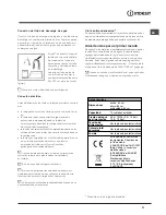 Предварительный просмотр 27 страницы Indesit DFP 573 Operating Instructions Manual