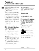 Предварительный просмотр 30 страницы Indesit DFP 573 Operating Instructions Manual