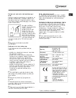 Предварительный просмотр 51 страницы Indesit DFP 573 Operating Instructions Manual