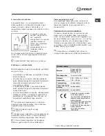 Предварительный просмотр 75 страницы Indesit DFP 573 Operating Instructions Manual