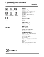 Indesit DFP 5731 Operating Instructions Manual preview