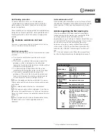 Предварительный просмотр 3 страницы Indesit DFP 5841 Operating Instructions Manual