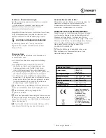 Предварительный просмотр 15 страницы Indesit DFP 5841 Operating Instructions Manual