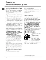 Предварительный просмотр 42 страницы Indesit DFP 5841 Operating Instructions Manual