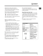 Предварительный просмотр 75 страницы Indesit DFP 5841 Operating Instructions Manual