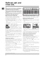 Предварительный просмотр 16 страницы Indesit DFP 58B1 Operating Instructions Manual