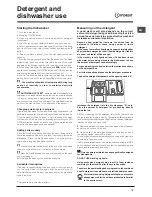 Предварительный просмотр 19 страницы Indesit DFP 58B1 Operating Instructions Manual