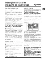 Предварительный просмотр 41 страницы Indesit DFP 58B1 Operating Instructions Manual