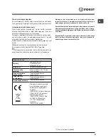 Предварительный просмотр 47 страницы Indesit DFP 58B1 Operating Instructions Manual