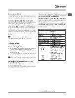 Preview for 5 page of Indesit DFP 58T1 Operating Instructions Manual