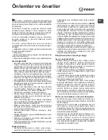 Preview for 31 page of Indesit DFP 58T1 Operating Instructions Manual