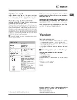 Preview for 33 page of Indesit DFP 58T1 Operating Instructions Manual