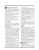 Preview for 2 page of Indesit DFP 58T94 Operating Instructions Manual