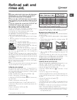 Preview for 17 page of Indesit DFP 58T94 Operating Instructions Manual