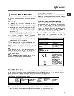 Предварительный просмотр 27 страницы Indesit DFP2631M Operating Instructions Manual