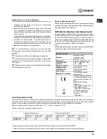 Предварительный просмотр 63 страницы Indesit DFP2631M Operating Instructions Manual