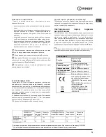 Предварительный просмотр 75 страницы Indesit DFP2631M Operating Instructions Manual