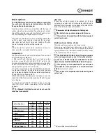 Предварительный просмотр 7 страницы Indesit DFP5731M Operating Instructions Manual