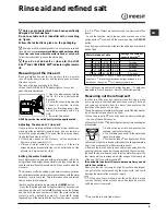 Предварительный просмотр 9 страницы Indesit DFP5731M Operating Instructions Manual