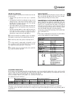 Предварительный просмотр 27 страницы Indesit DFP5731M Operating Instructions Manual