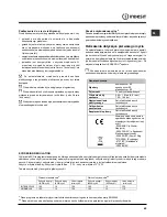 Предварительный просмотр 63 страницы Indesit DFP5731M Operating Instructions Manual