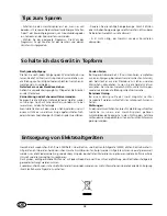 Preview for 42 page of Indesit DI 620 Instructions For Installation And Use Manual