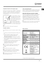 Preview for 47 page of Indesit DIF 04 Installation Manual