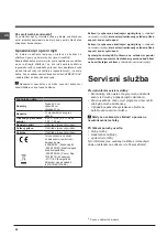 Предварительный просмотр 46 страницы Indesit DIF 04B1 Operating Instructions Manual