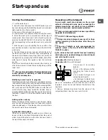 Предварительный просмотр 7 страницы Indesit DIF 16 Operating Instructions Manual