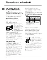 Предварительный просмотр 8 страницы Indesit DIF 26 A Operating Instructions Manual