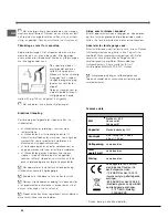 Предварительный просмотр 36 страницы Indesit DIF 26 A Operating Instructions Manual