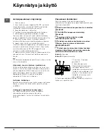 Предварительный просмотр 72 страницы Indesit DIF 26 A Operating Instructions Manual