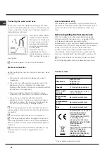 Предварительный просмотр 14 страницы Indesit DIF 26 Operating Instructions Manual