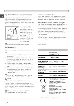 Предварительный просмотр 58 страницы Indesit DIF 26 Operating Instructions Manual