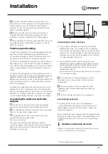 Preview for 13 page of Indesit DIF 36 Operating Instructions Manual