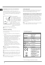 Preview for 36 page of Indesit DIF 36 Operating Instructions Manual