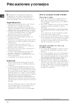 Preview for 54 page of Indesit DIF 36 Operating Instructions Manual