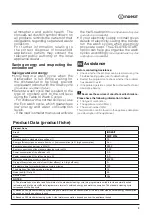 Preview for 3 page of Indesit DIFP 4367 Operating Instructions Manual