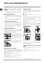 Preview for 16 page of Indesit DIFP 4367 Operating Instructions Manual