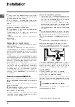 Preview for 24 page of Indesit DIFP 48 Operating Instructions Manual