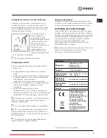 Предварительный просмотр 3 страницы Indesit DIFP48 Operating Instructions Manual