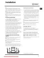 Предварительный просмотр 13 страницы Indesit DIFP48 Operating Instructions Manual