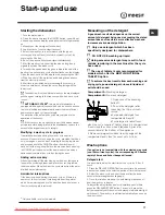 Предварительный просмотр 17 страницы Indesit DIFP48 Operating Instructions Manual