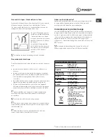 Предварительный просмотр 25 страницы Indesit DIFP48 Operating Instructions Manual