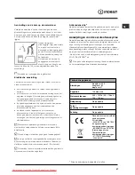 Предварительный просмотр 47 страницы Indesit DIFP48 Operating Instructions Manual